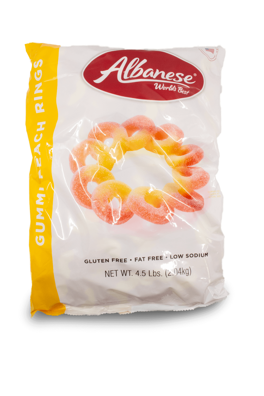 Albanese Gummi Peach Rings 2kg