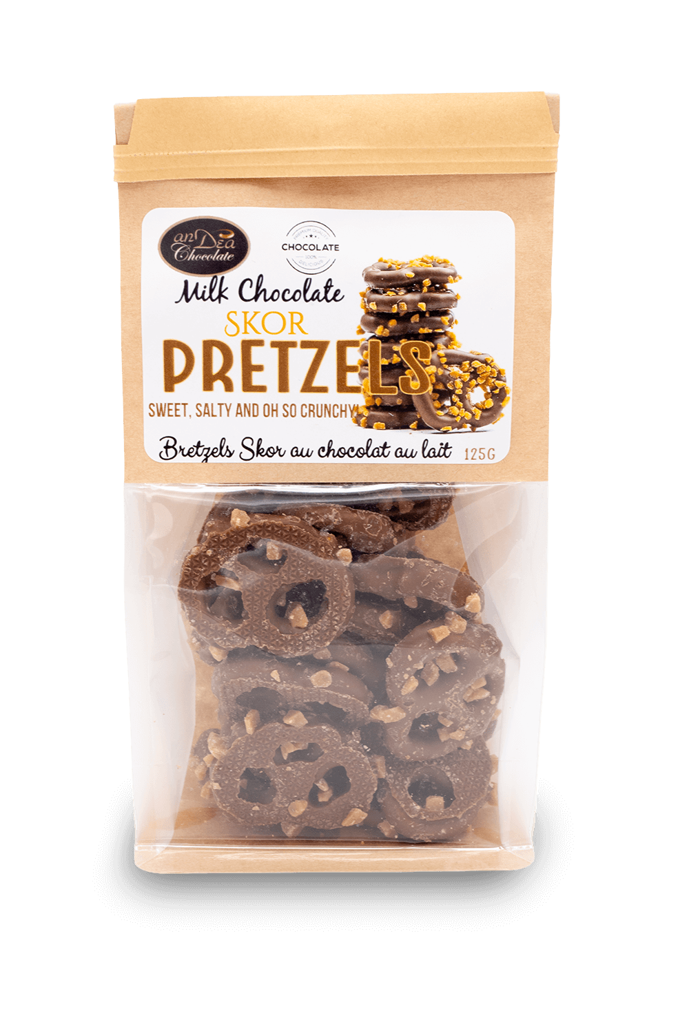 AnDea Chocolate Skor Pretzels 125g