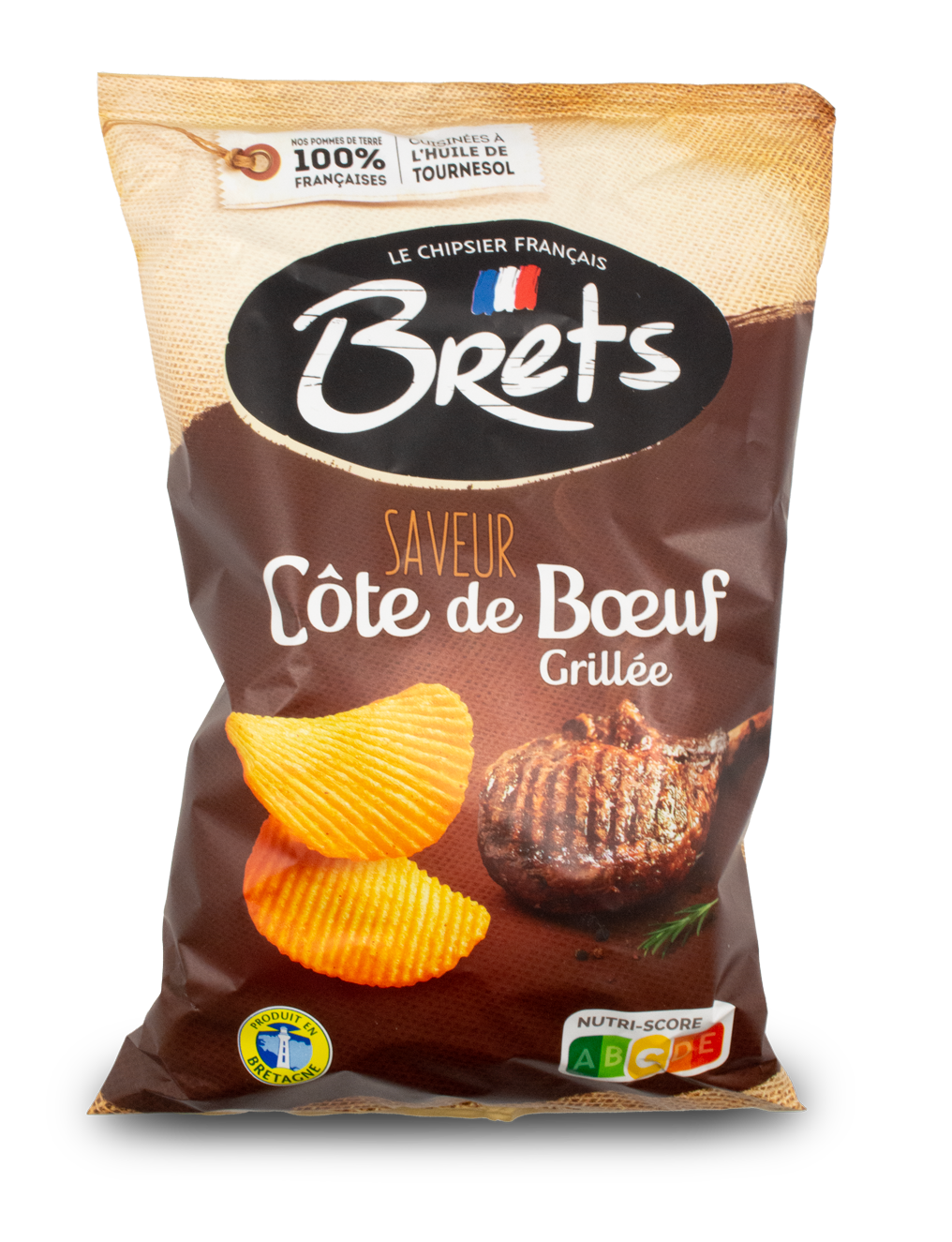Bret's Beef Ribs Chips 125g