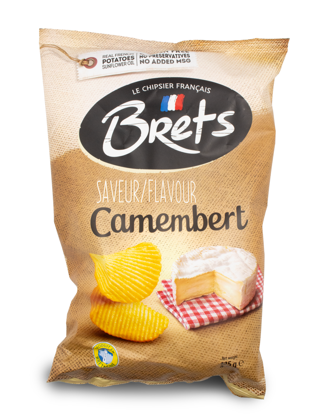 Bret's Camembert Cheese Chips 125g