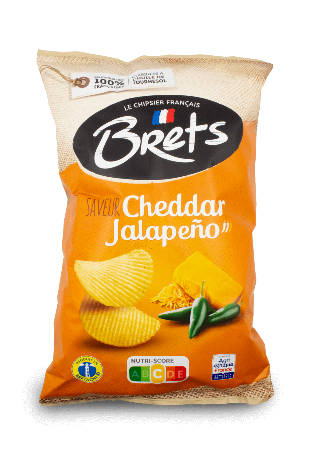 Bret's Cheddar Jalapeno Chips 125g