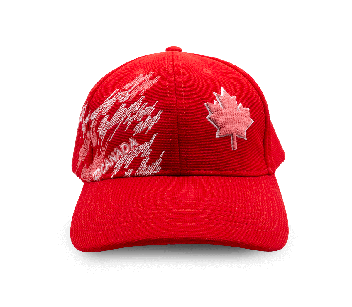 Cap - Canada Maple Leaf, Scribbles, Red