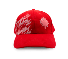 Cap - Canada Maple Leaf, Scribbles, Red