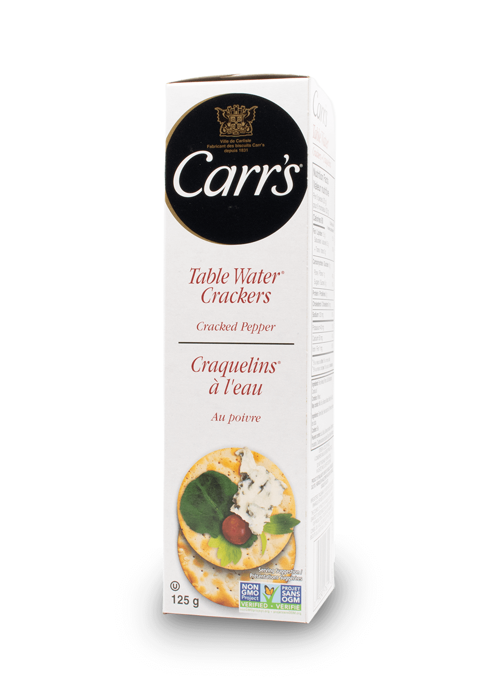 Carrs Table Water Crackers - Cracked Pepper 125g