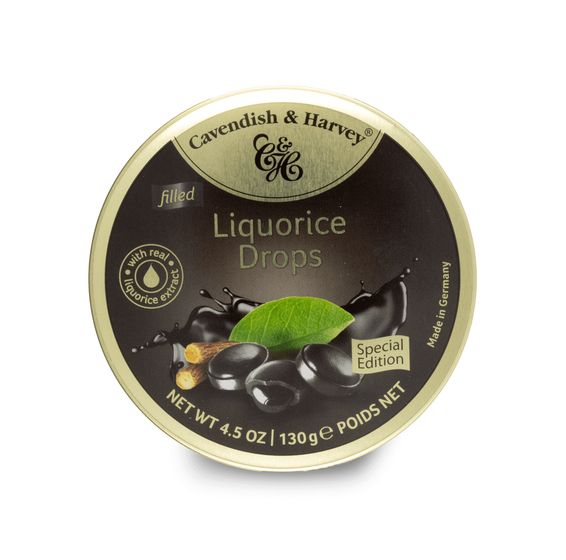 Cavendish & Harvey Filled Liquorice Drops 130g