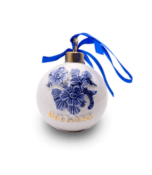 Christmas Ornament - Ball with Tulips Embossed