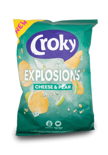 Croky Chips Explosions - Cheese & Pear 150g