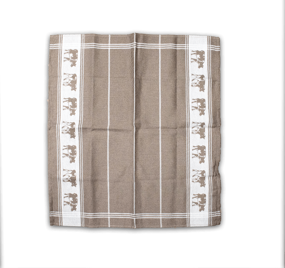 DDDDD Tea Towel - Cow Taupe