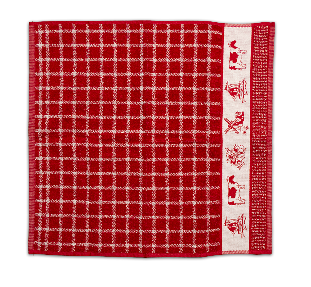 DDDDD Dutchie Red Kitchen Towel
