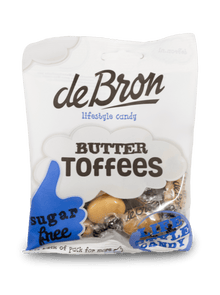 De Bron Sugar Free Butter Toffees 80g