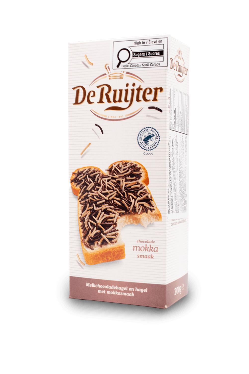 De Ruijter Chocolate Sprinkles - Mocha/Coffee Flavour 200g