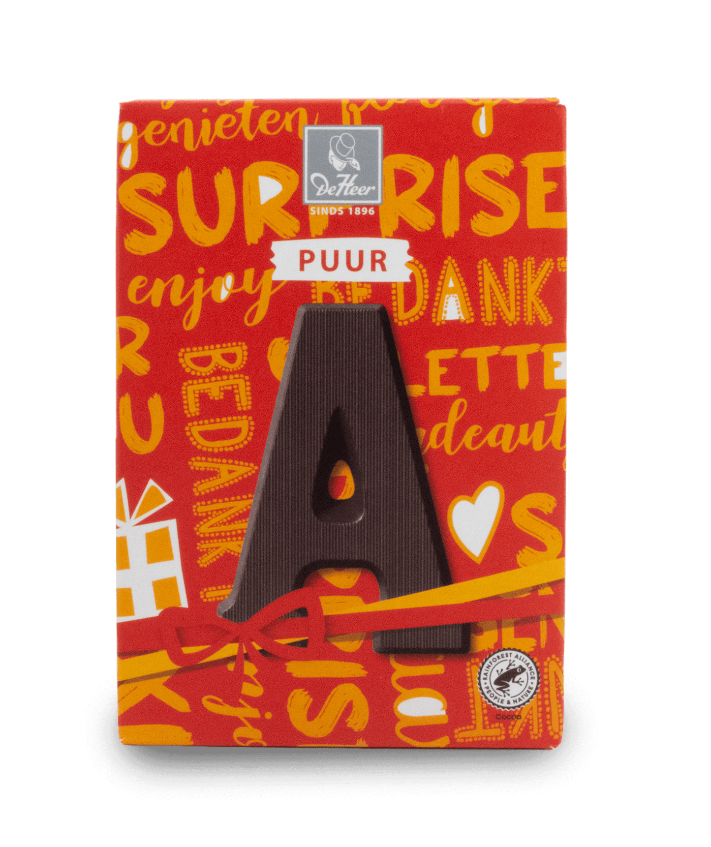 DeHeer Chocolate Letter 65g