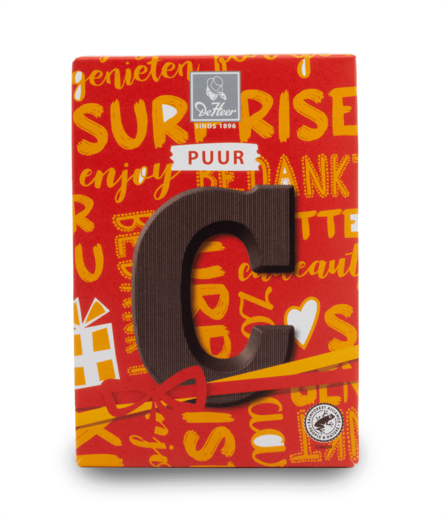 DeHeer Chocolate Letter 65g