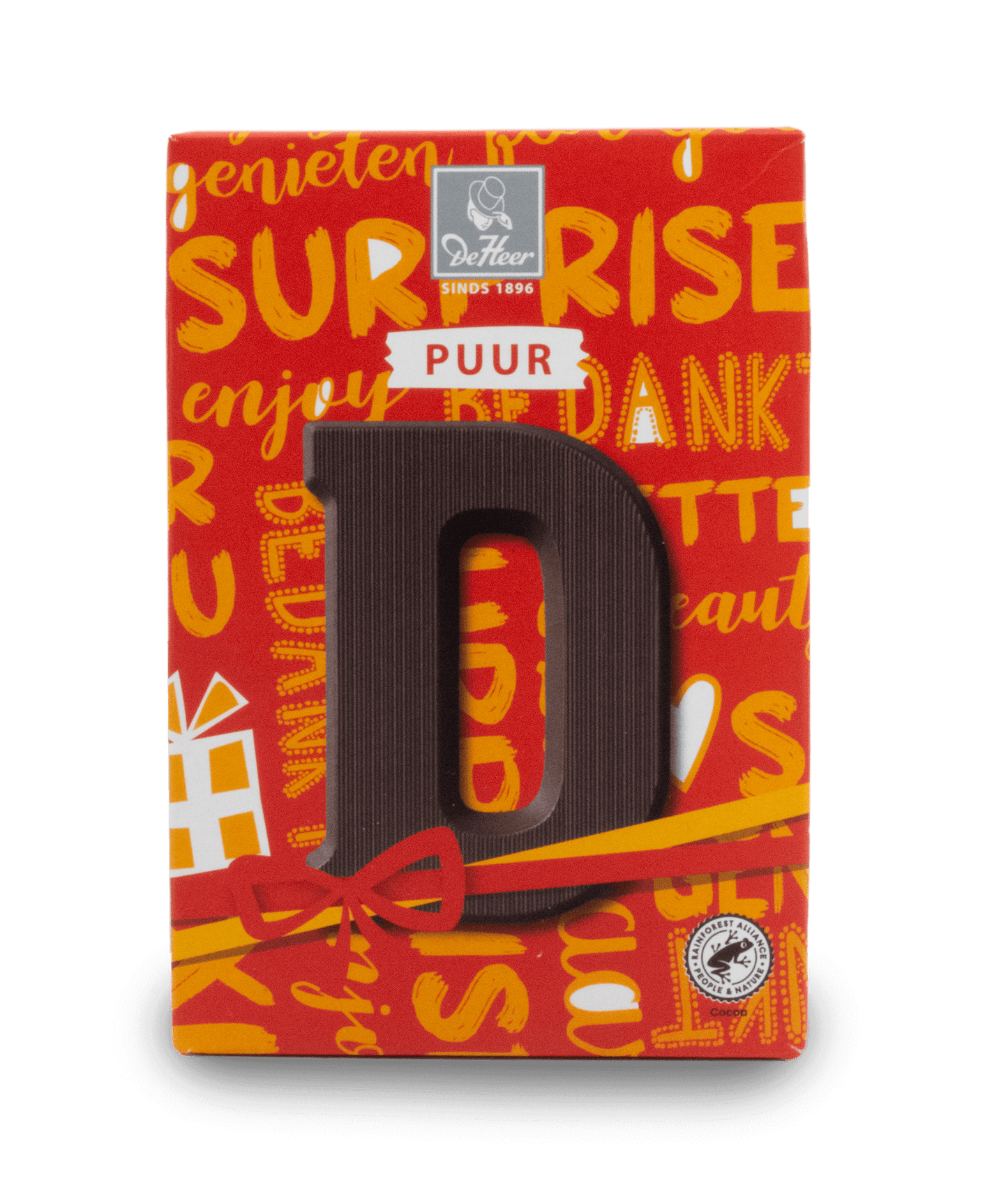 DeHeer Chocolate Letter 65g