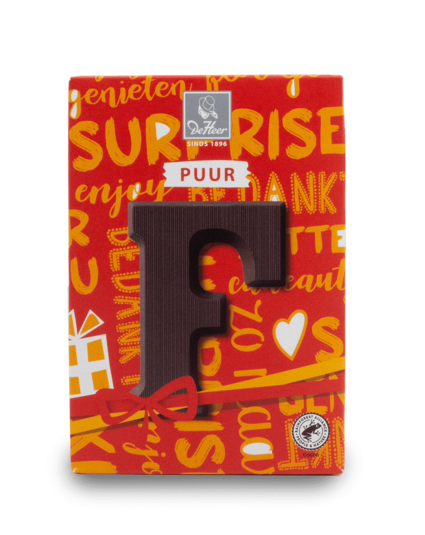 DeHeer Chocolate Letter 65g