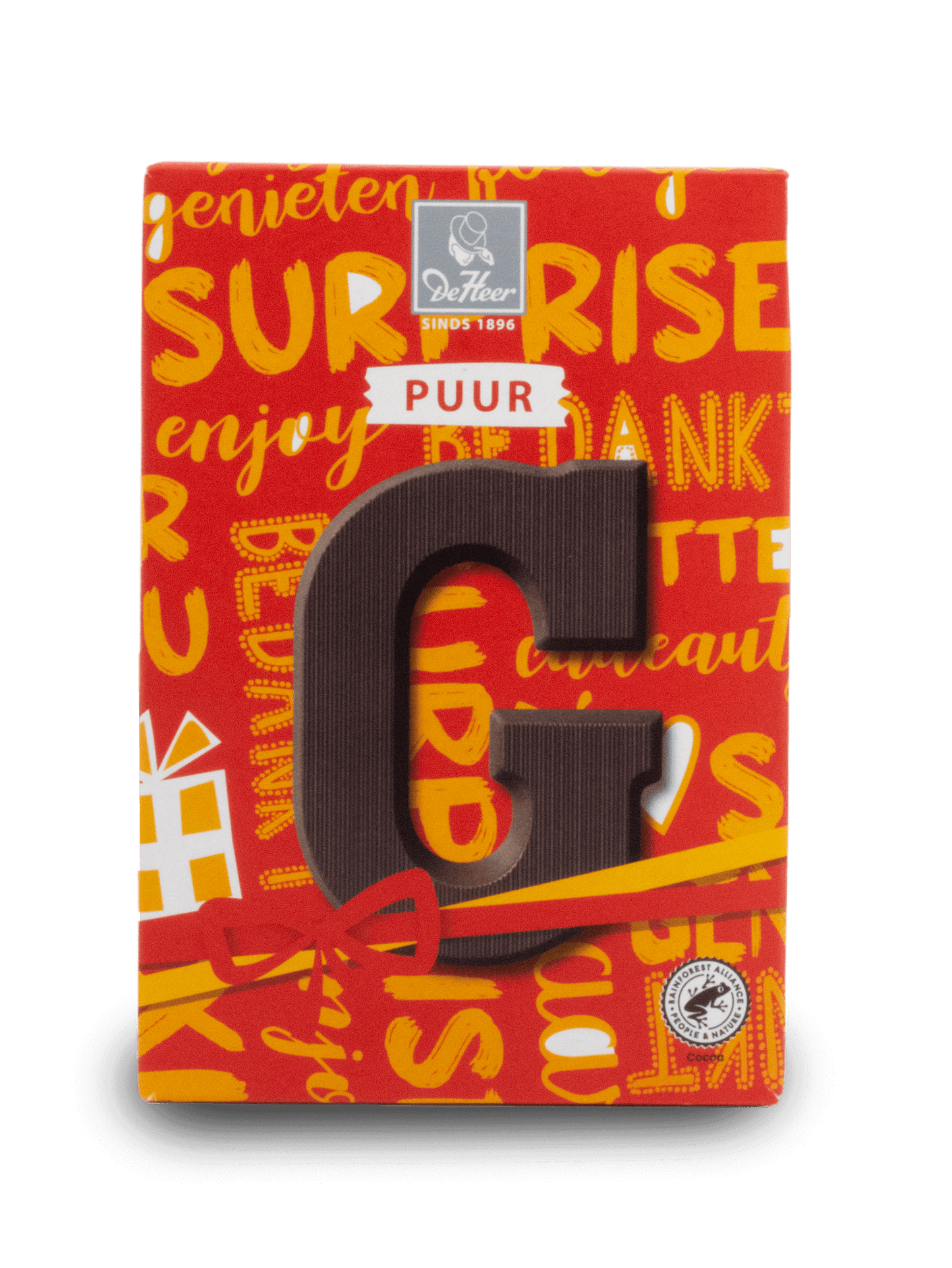 DeHeer Chocolate Letter 65g