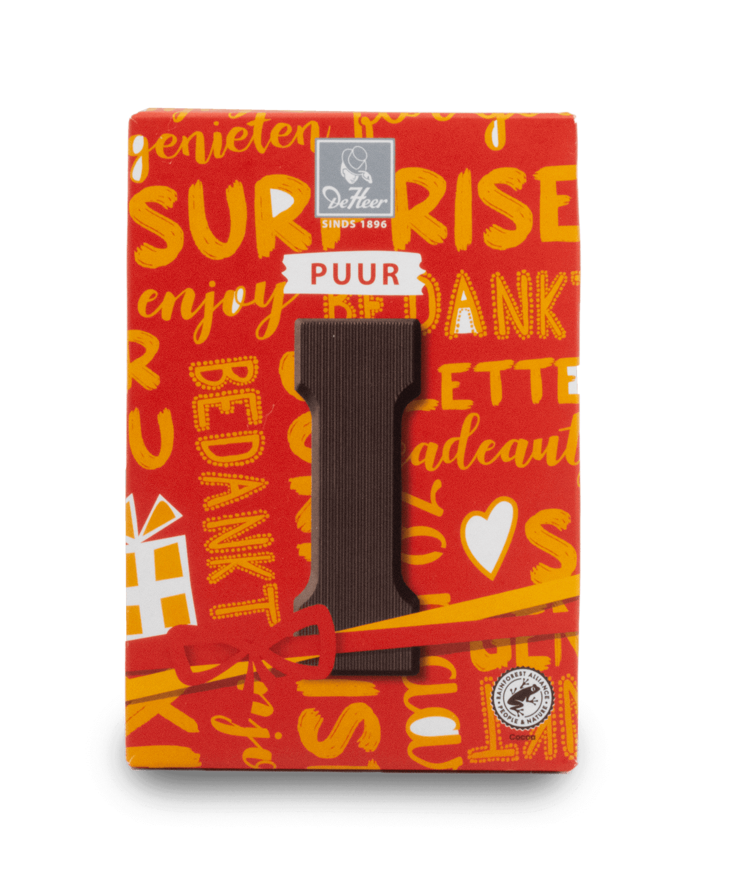 DeHeer Chocolate Letter 65g