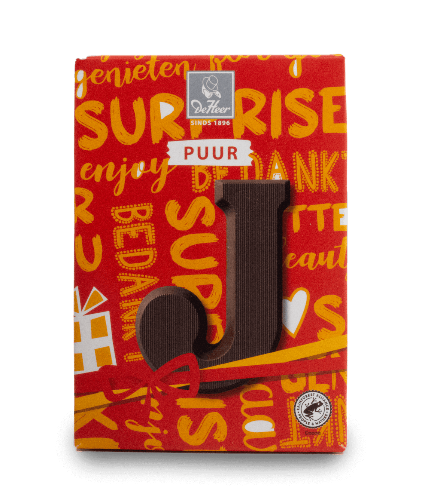DeHeer Chocolate Letter 65g