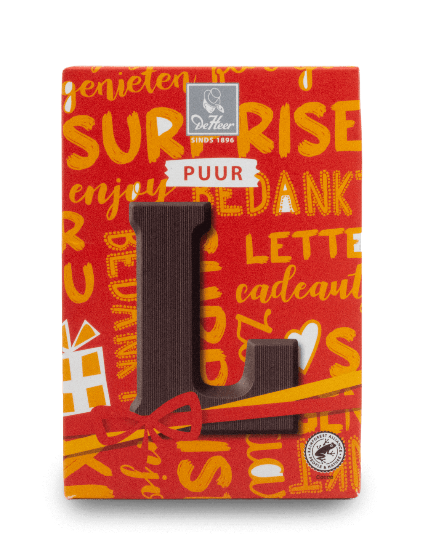 DeHeer Chocolate Letter 65g