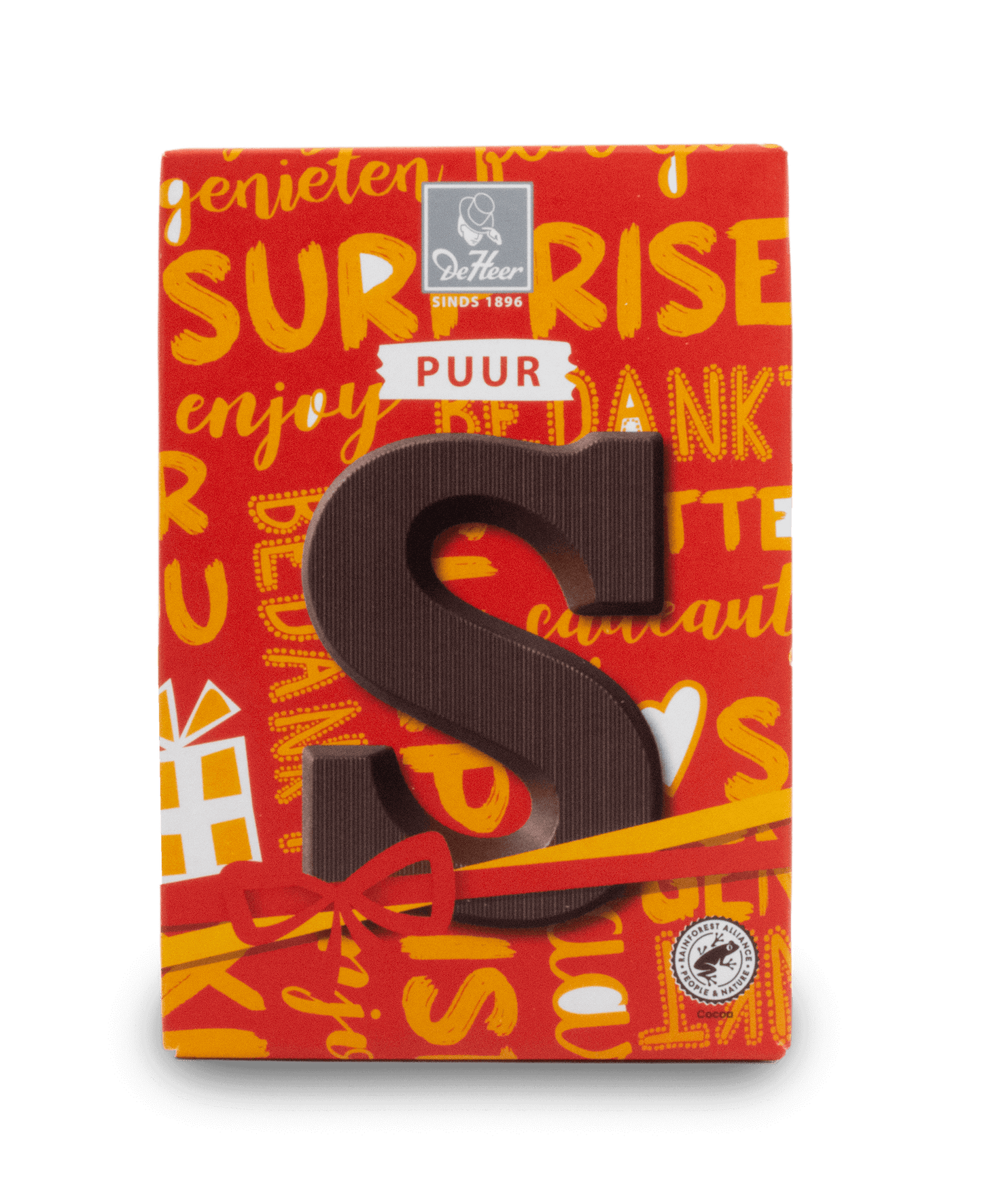 DeHeer Chocolate Letter 65g