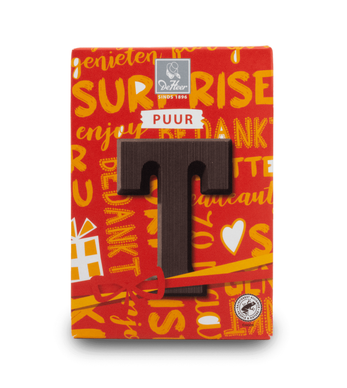 DeHeer Chocolate Letter 65g