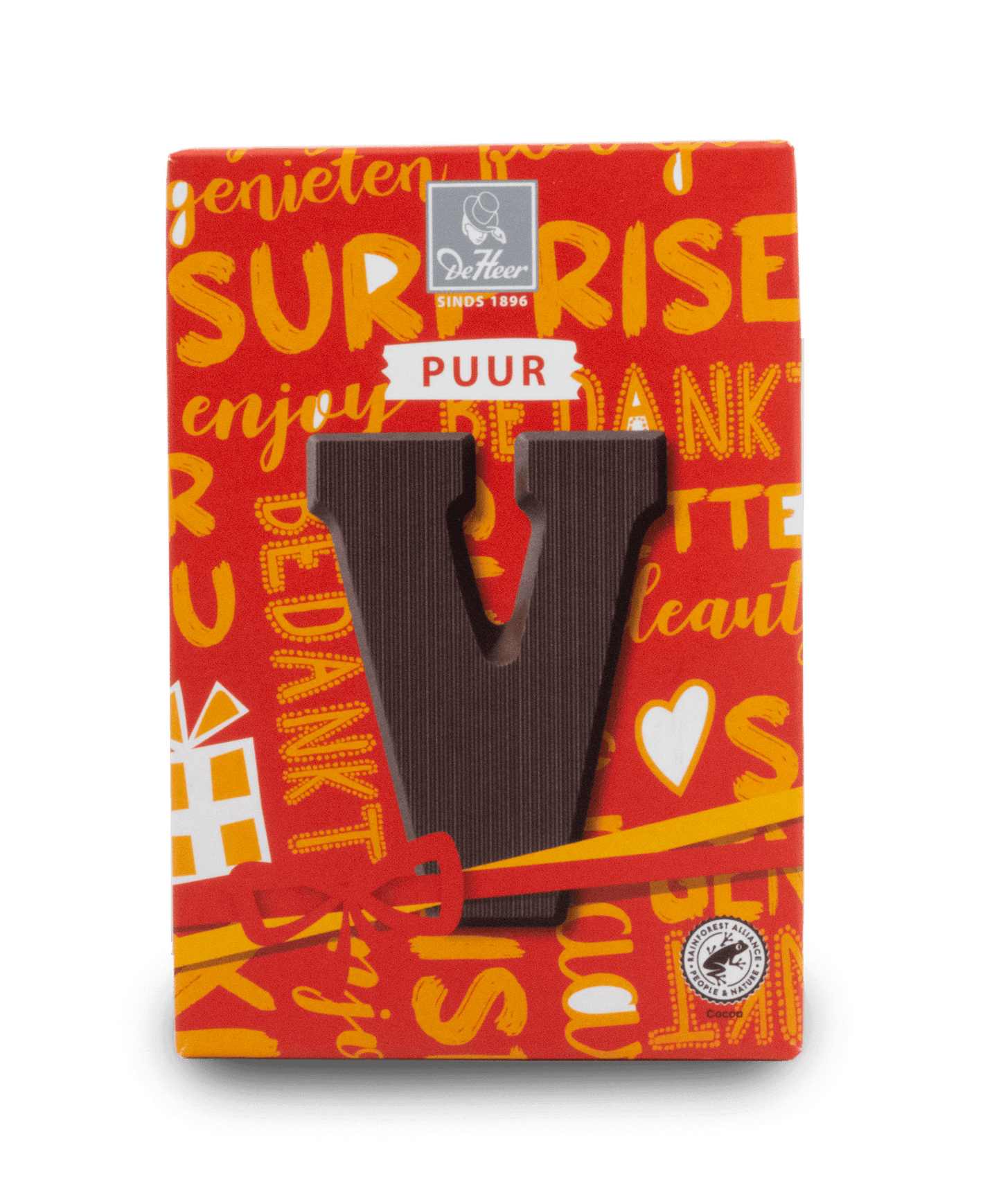 DeHeer Chocolate Letter 65g