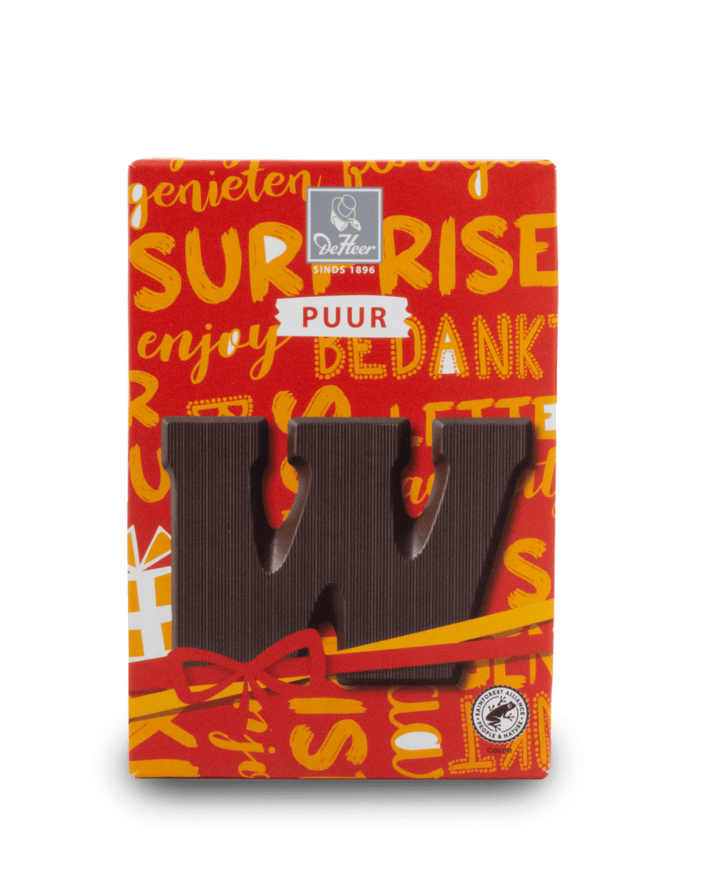 DeHeer Chocolate Letter 65g