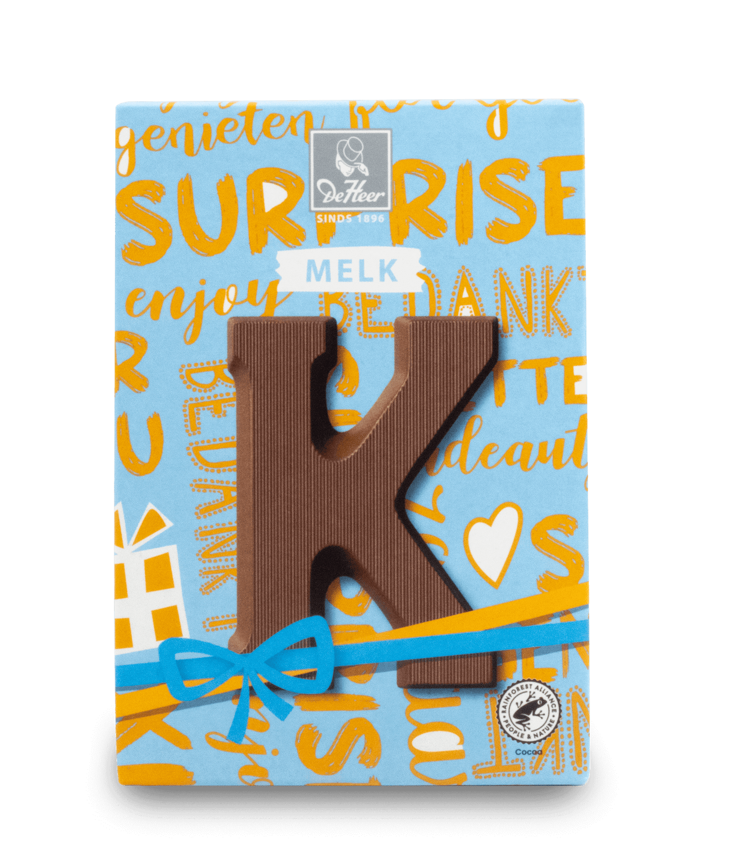 DeHeer Chocolate Letter 65g