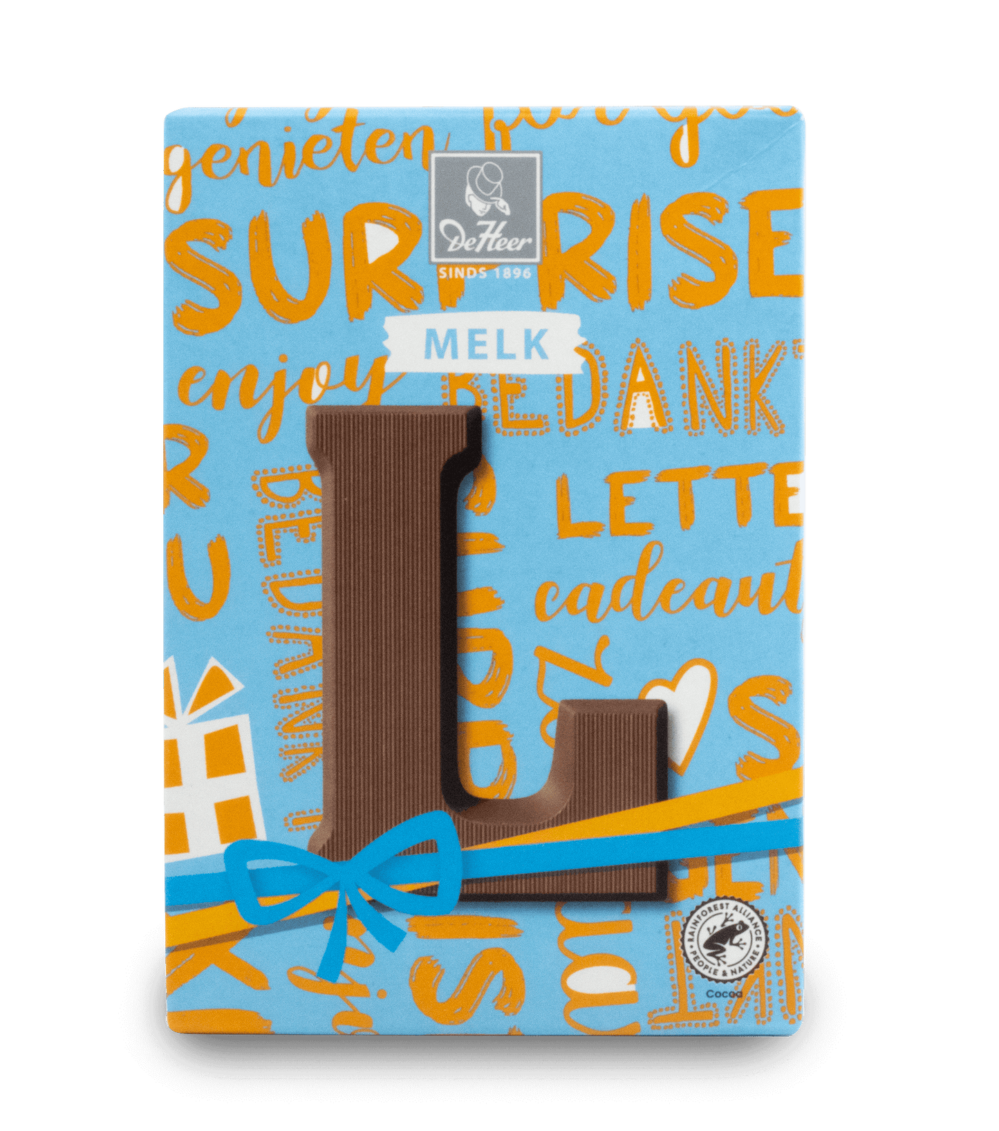 DeHeer Chocolate Letter 65g