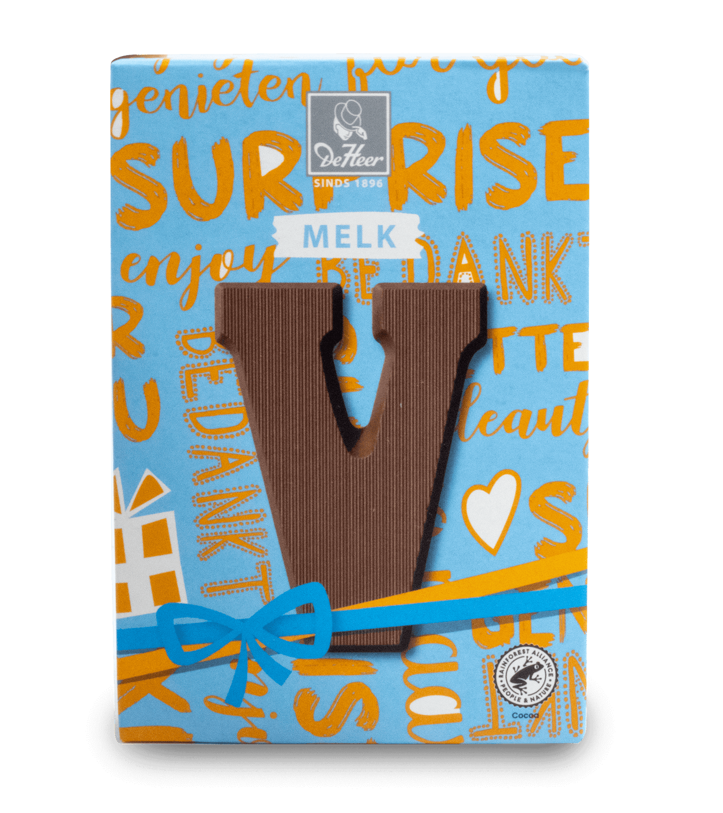 DeHeer Chocolate Letter 65g