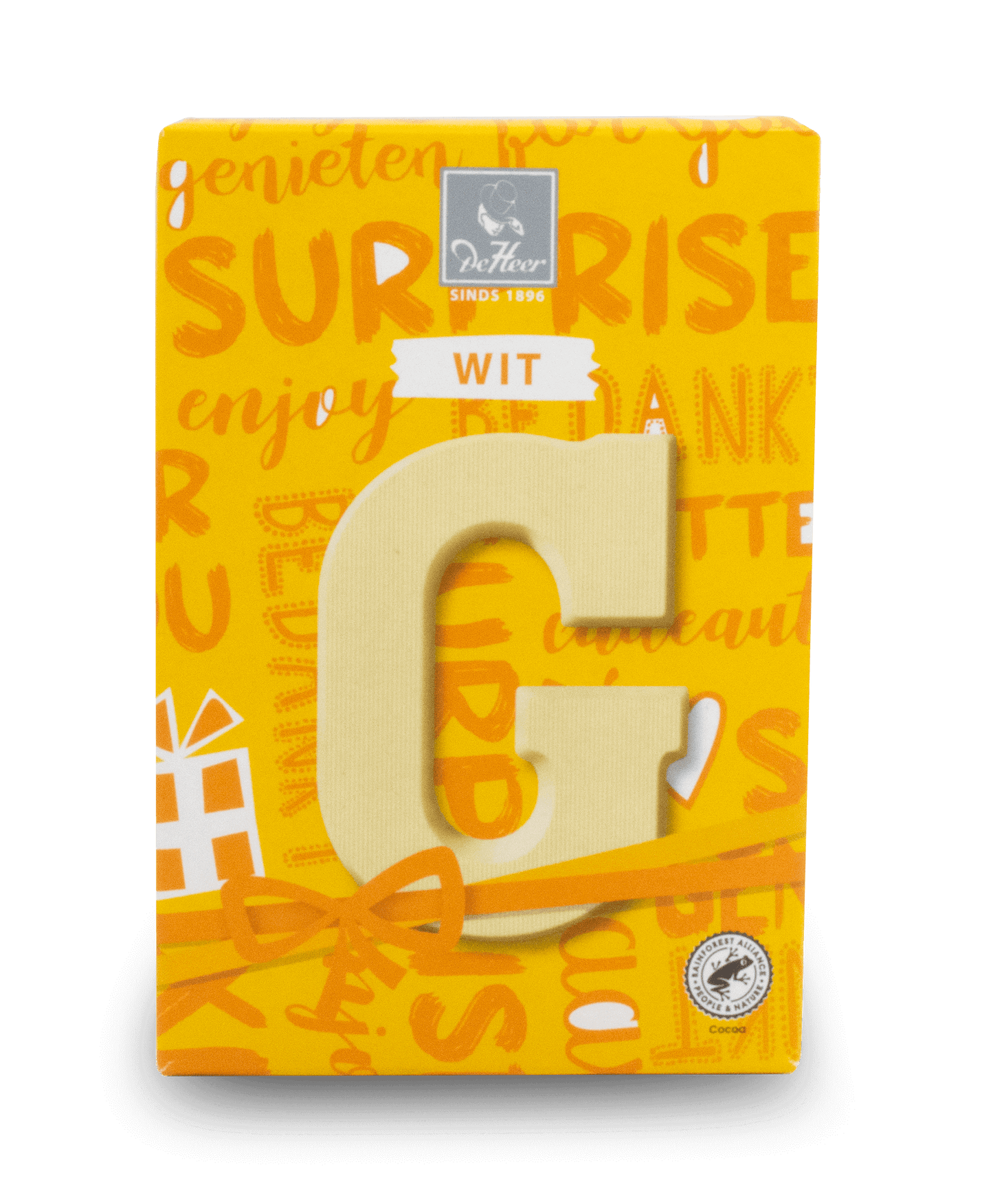 DeHeer Chocolate Letter 65g