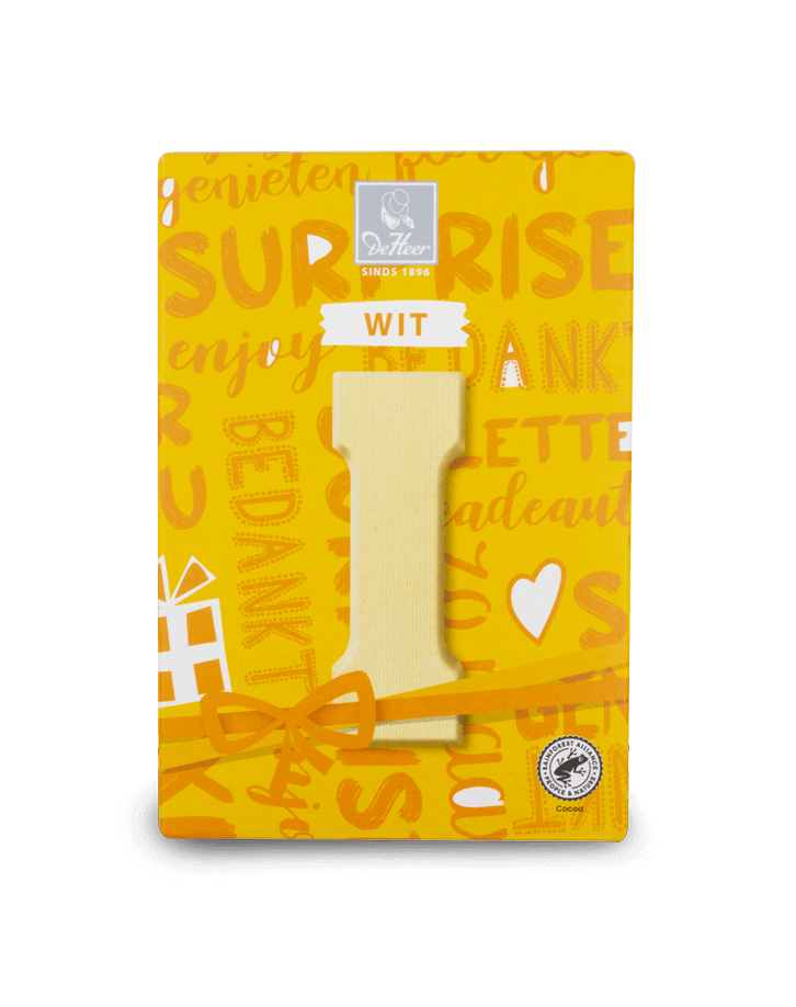 DeHeer Chocolate Letter 65g