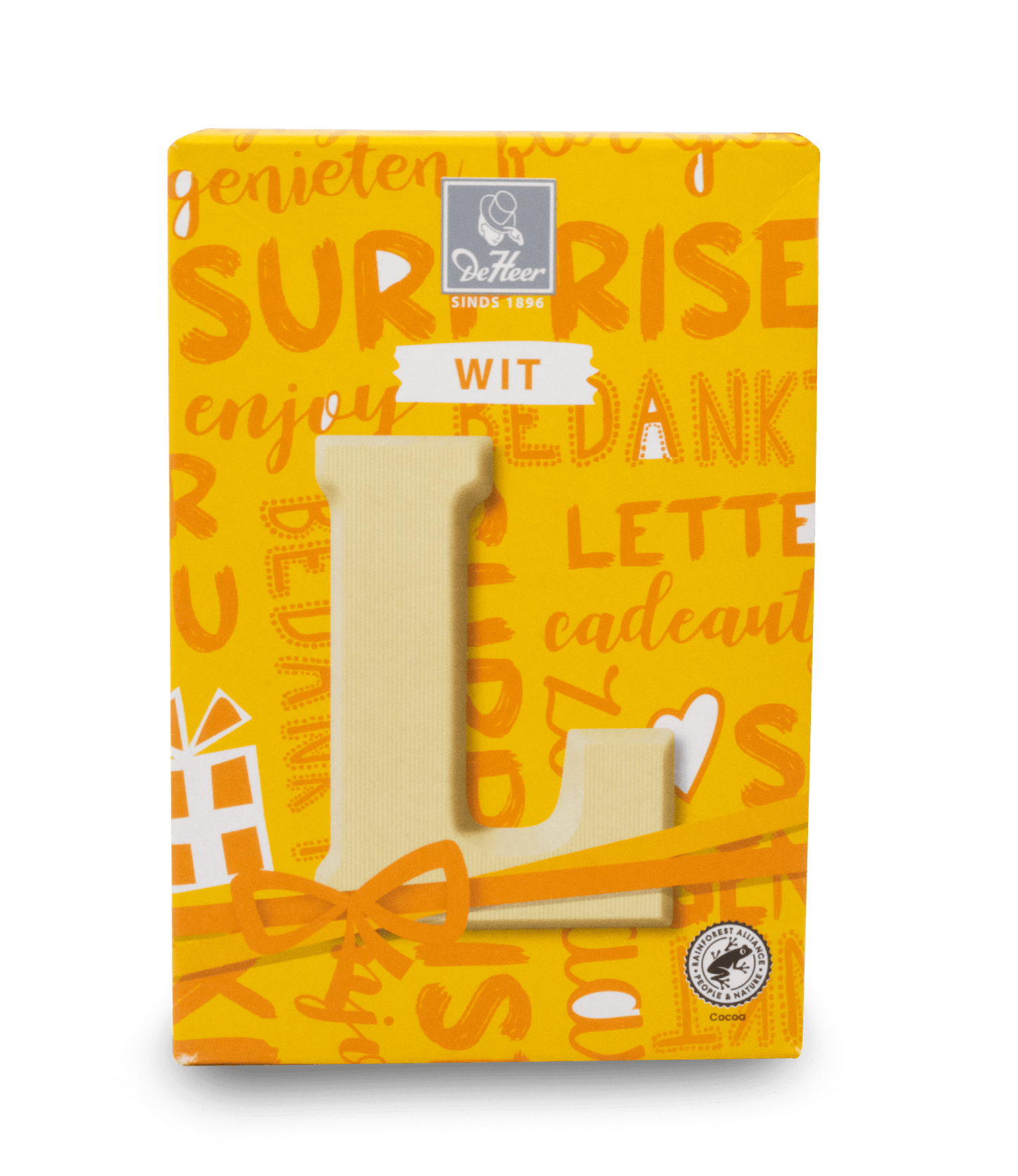 DeHeer Chocolate Letter 65g