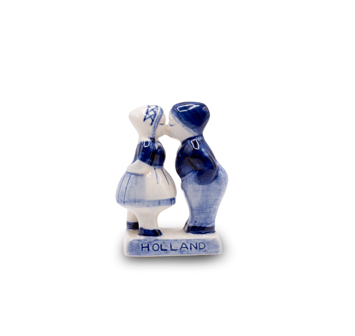 Delft Blue - Kissing Couple Statue - Small