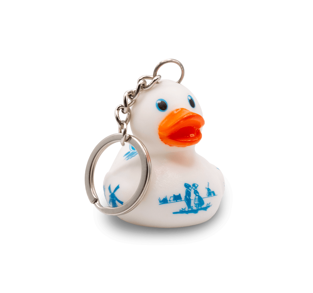 Delft Rubber Duck Keychain