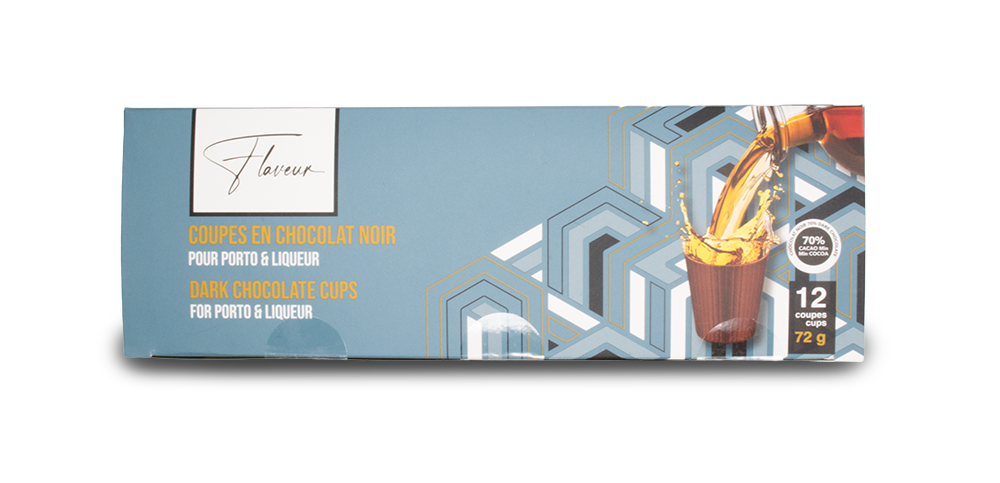 Flaveur Porto Chocolate Cups - Dark 72g