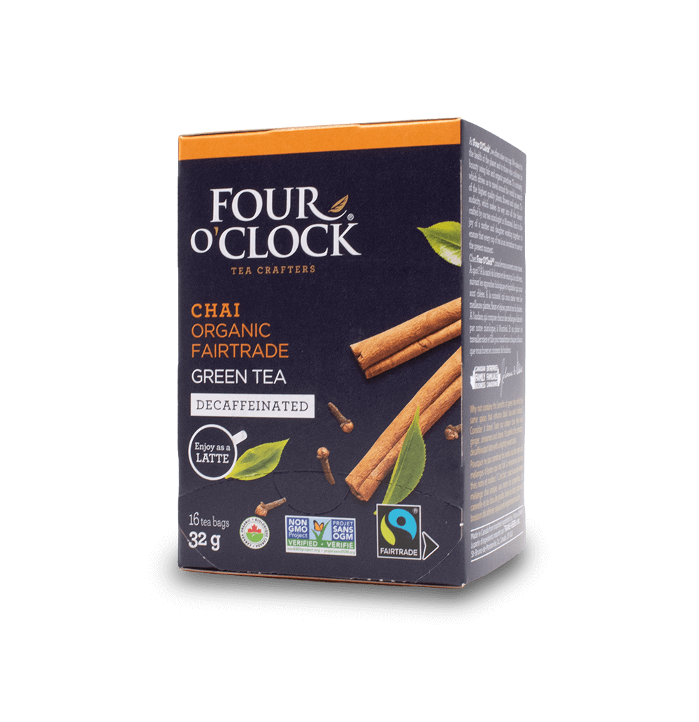Four O'Clock Tea - Organic Chai Green Decaf 20pk