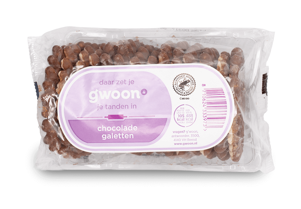 Gwoon Chocolate Galetten Cookies 300g