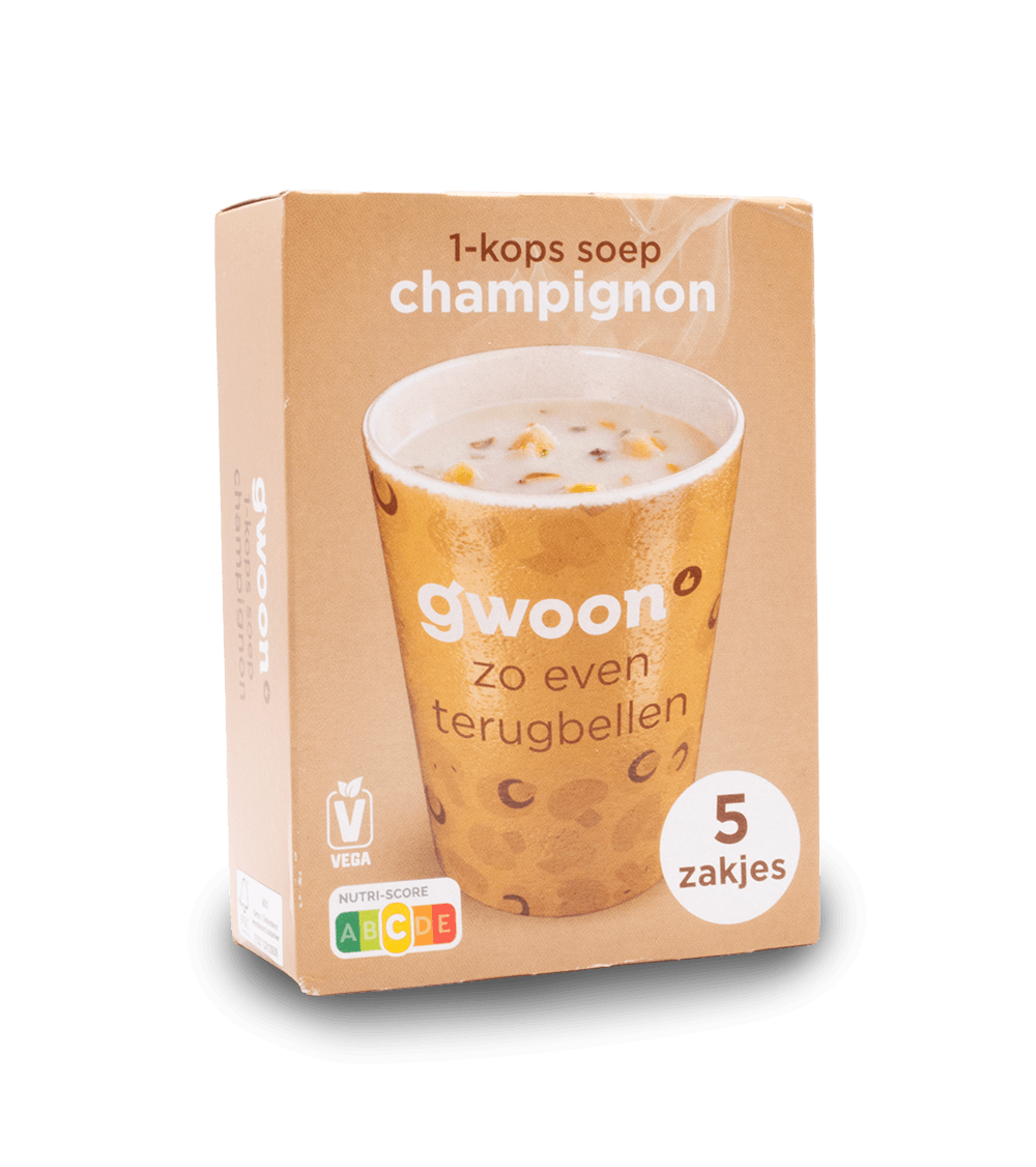 Gwoon One Cup Soup - Mushroom 5pk