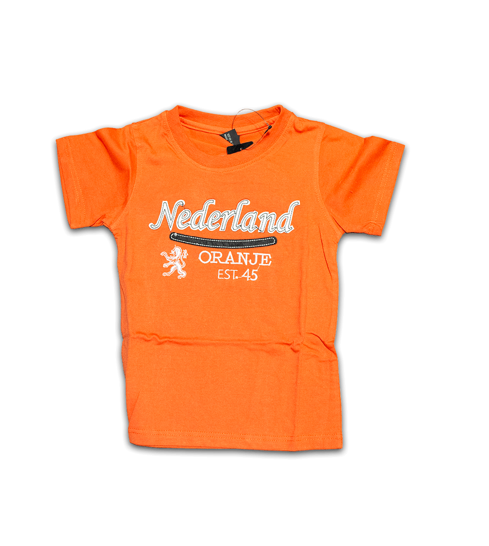 Kids Shirt - Nederland Oranje Est. 45