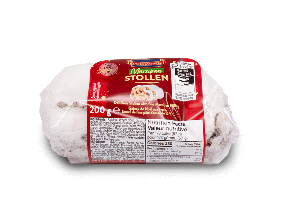 KuchenMeister Marzipan Christmas Stollen 200g
