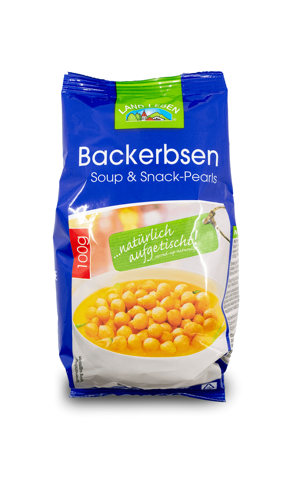 Landleben Backerbsen Soup & Snack Pearls 150g