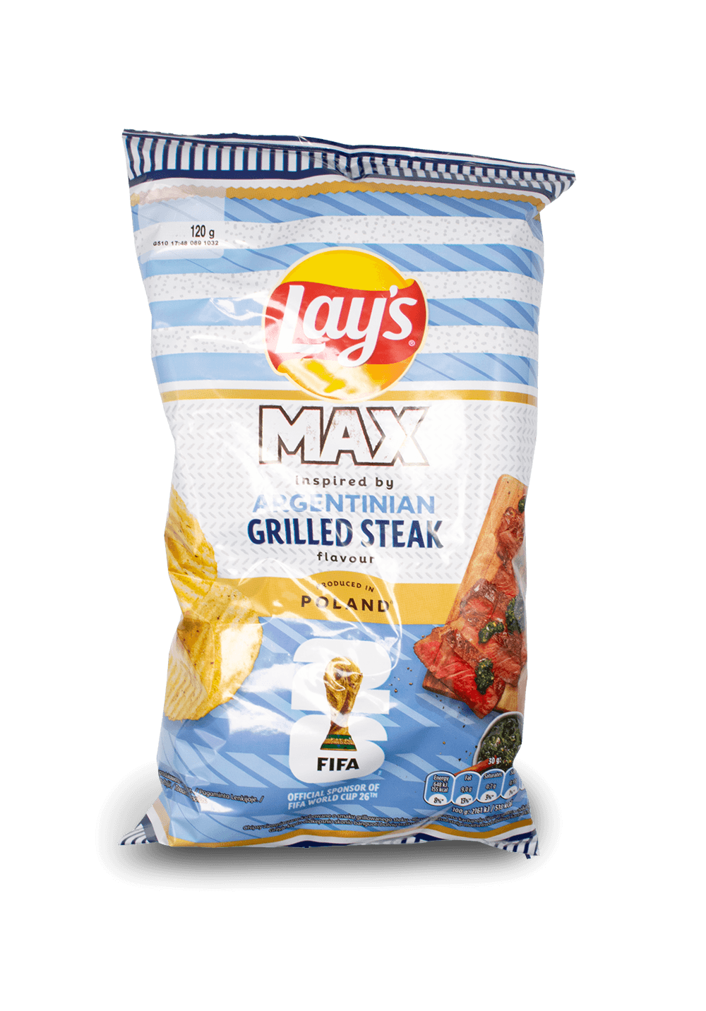Lays Max Argentinian Grilled Steak 120g