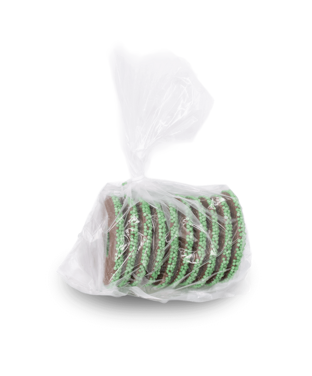 Martinez Chocolate Wreaths - Milk with Green Sprinkles 120g