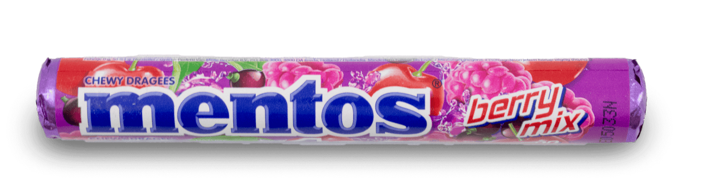 Mentos Berry Mix Roll 40g