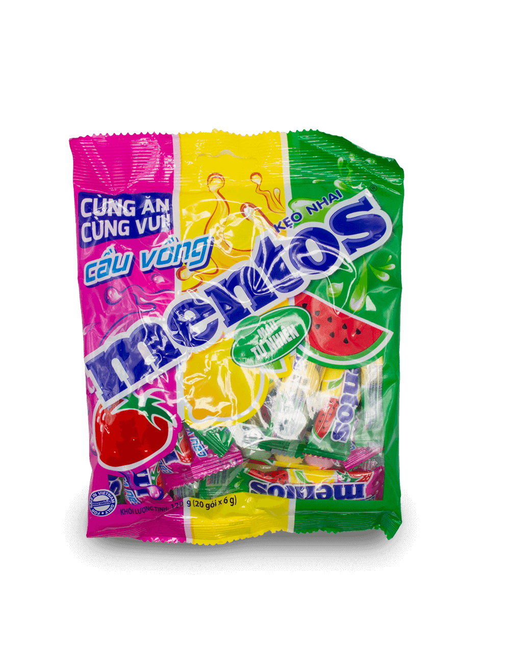 Mentos Mini Rainbow Rolls 120g
