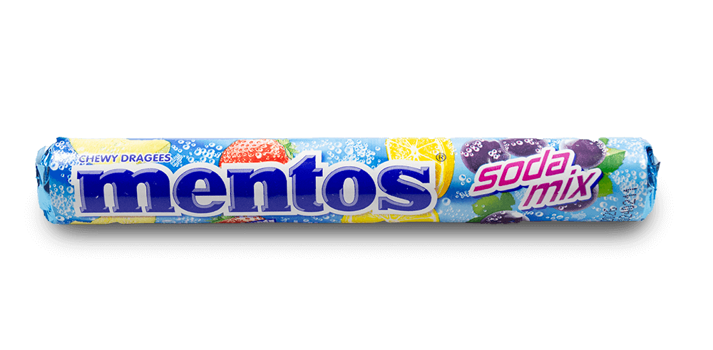 Mentos Soda Mix Roll 39g