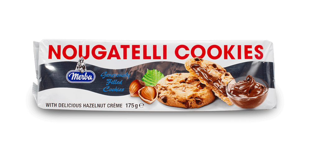 Merba Nougatelli Cookies 175g