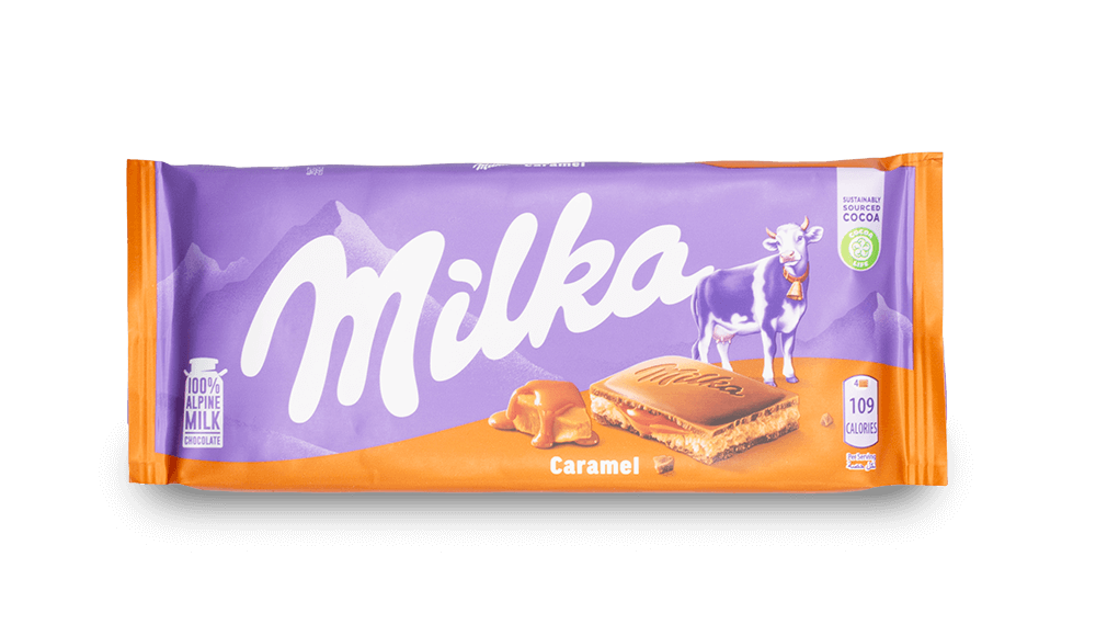Milka Chocolate Bar - Caramel Cream 100g