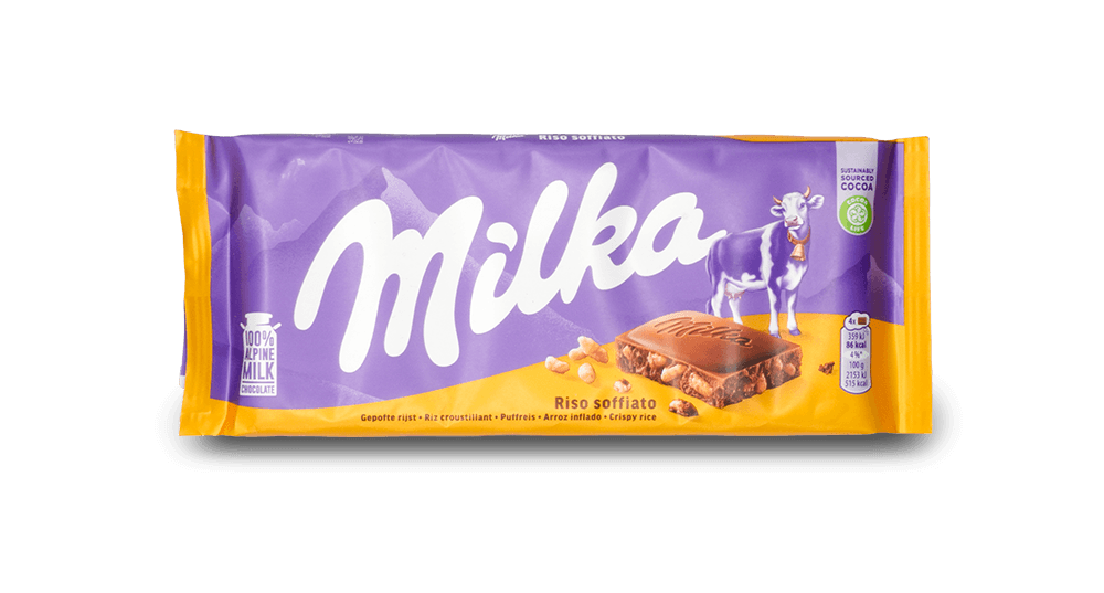 Milka Chocolate Bar - Crispy Rice 100g